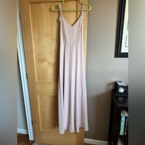 Lulu's Blush Pink Maxi Dress